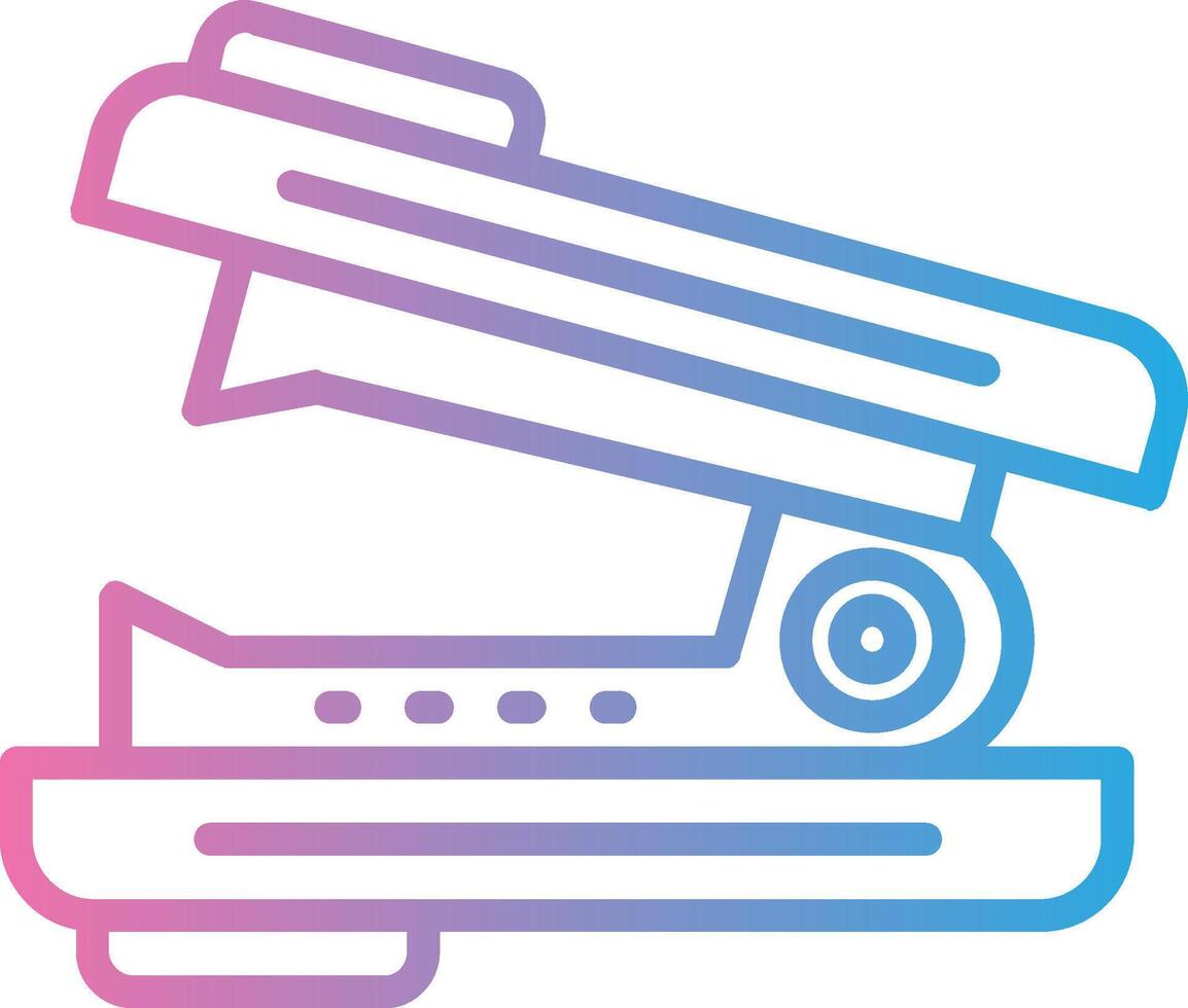 Stapler Remover Line Gradient Icon Design vector