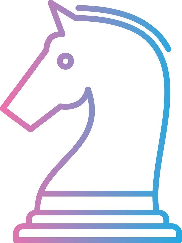 Chess Line Gradient Icon Design vector