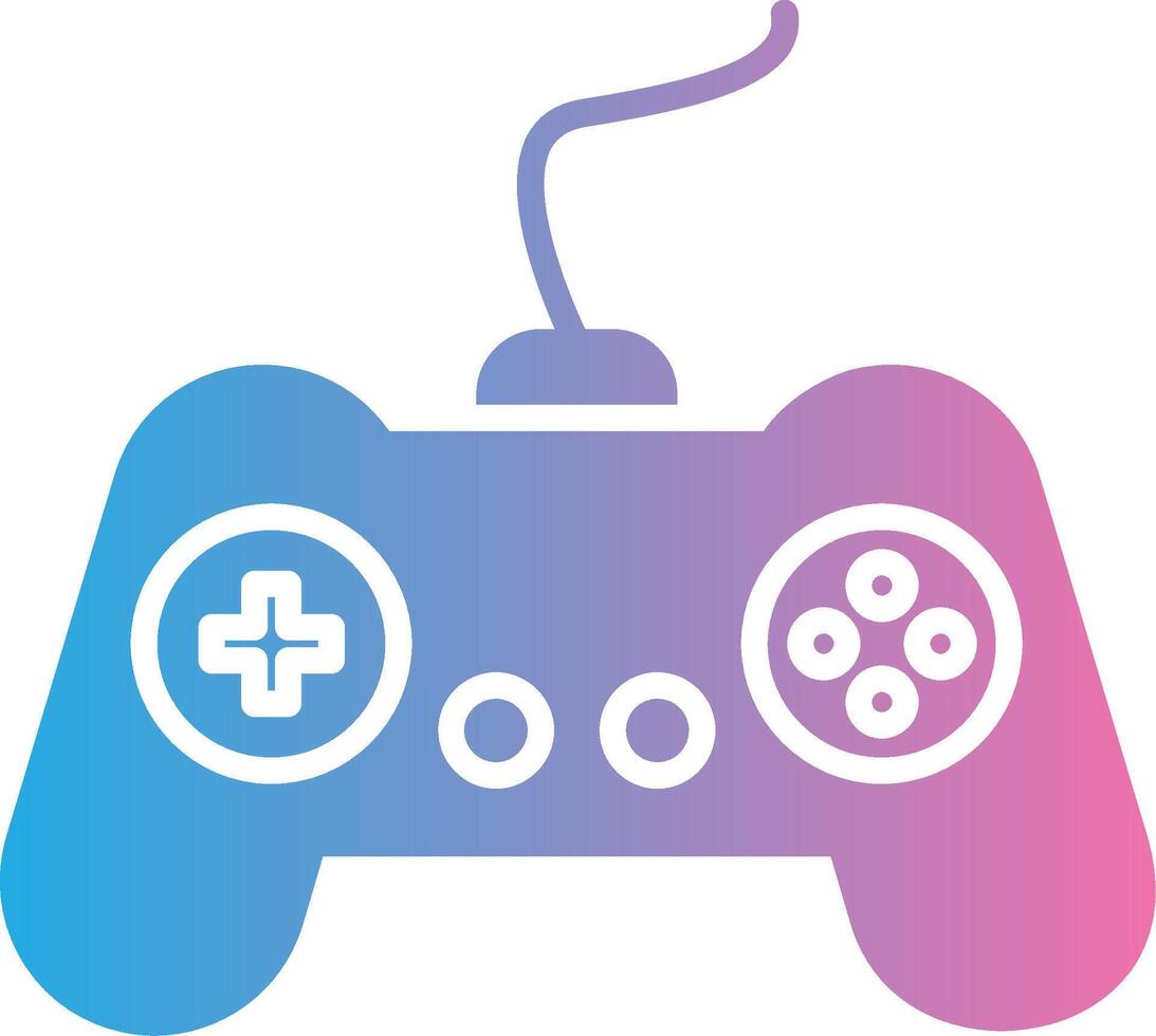 Gamer Glyph Gradient Icon Design vector