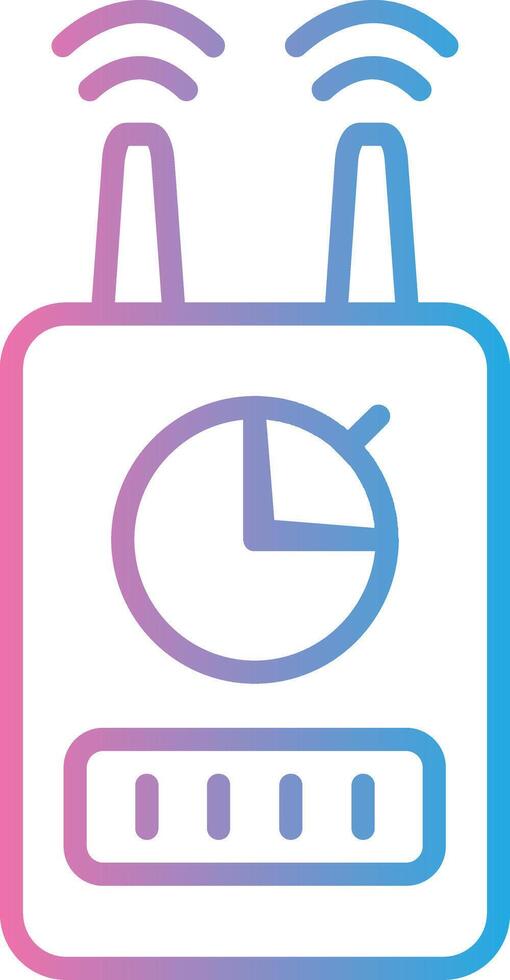 Device Line Gradient Icon Design vector