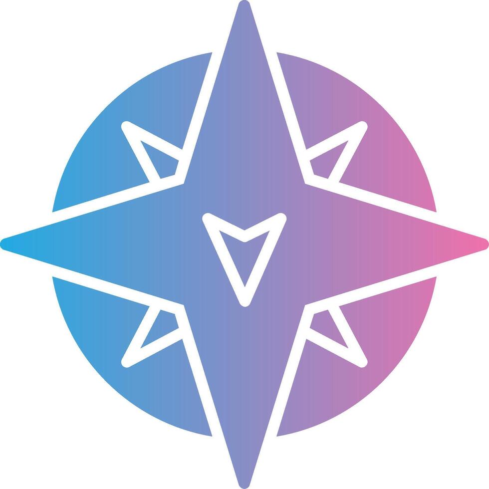 South Glyph Gradient Icon Design vector