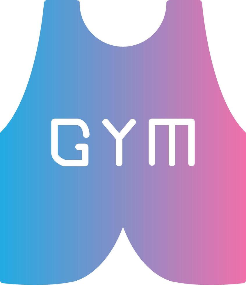 Vest Suit Glyph Gradient Icon Design vector