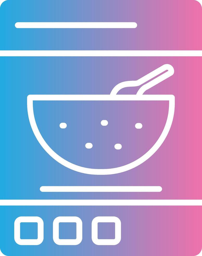Cereals Glyph Gradient Icon Design vector