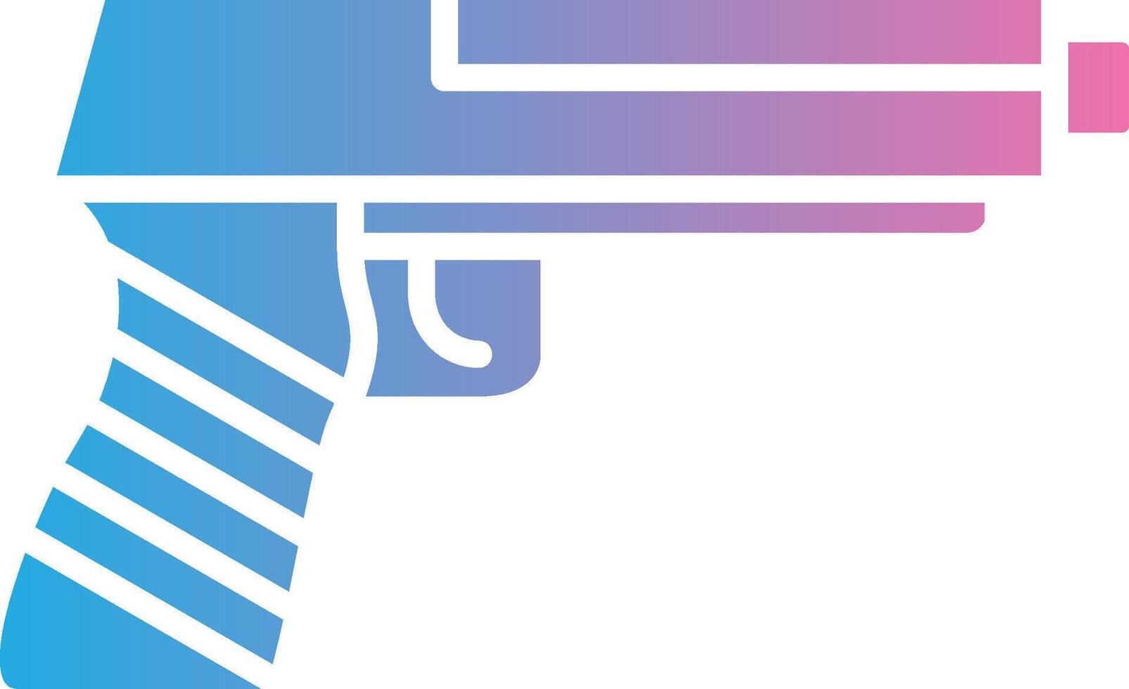 Gun Glyph Gradient Icon Design vector