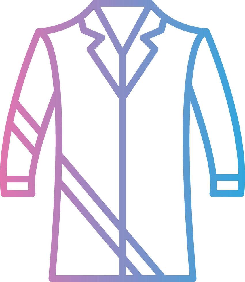 Coat Line Gradient Icon Design vector