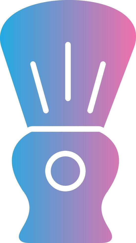 Shaving Brush Glyph Gradient Icon Design vector