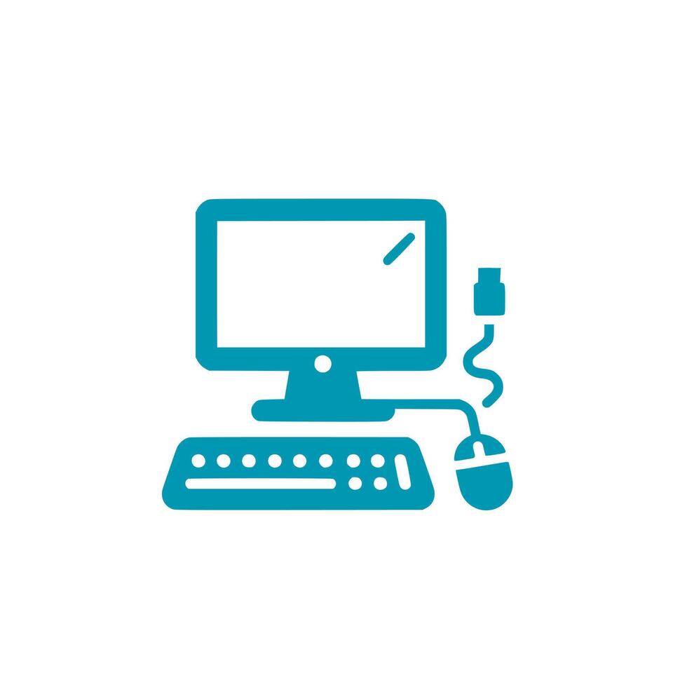 Computer icon design vector