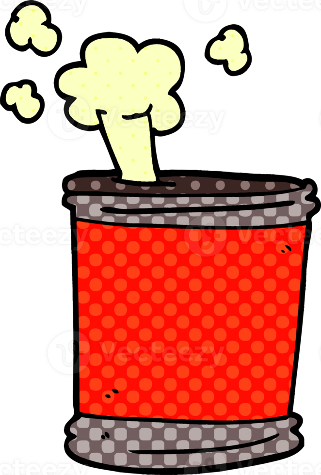 cartoon doodle can of beer png
