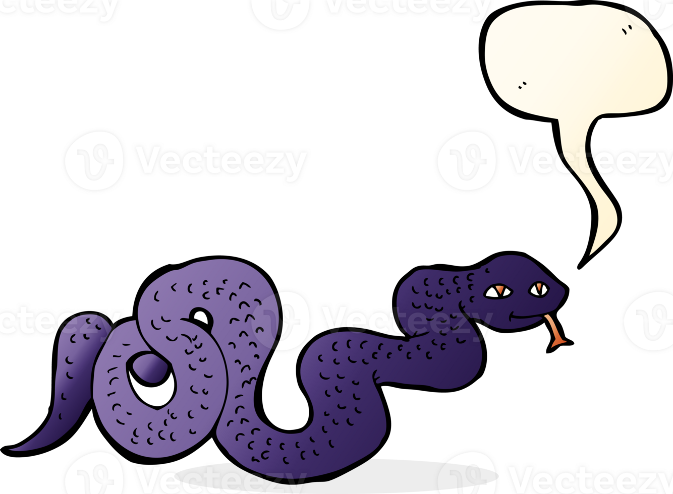 cartoon snake with speech bubble png