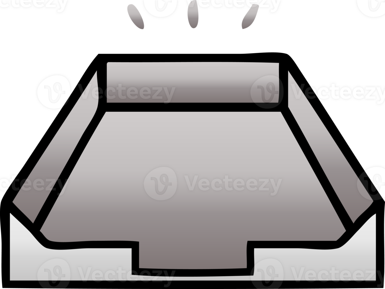gradient shaded cartoon in box png