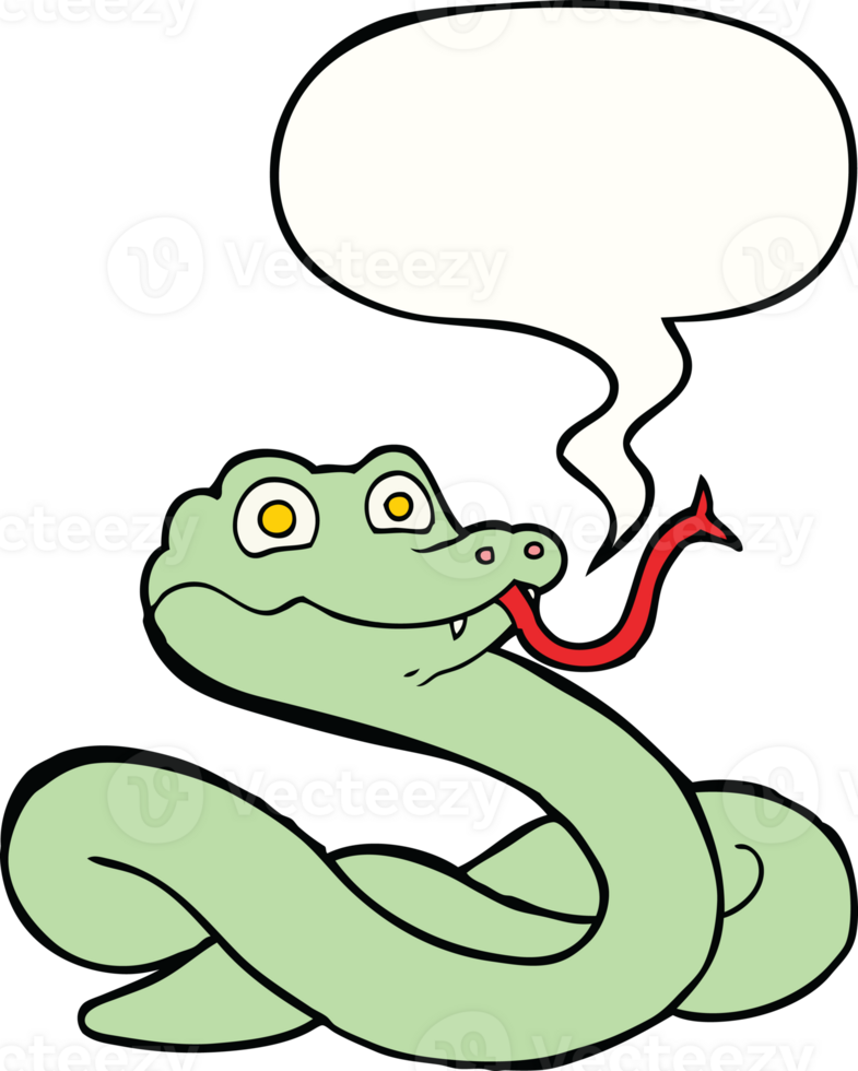 cartoon snake with speech bubble png