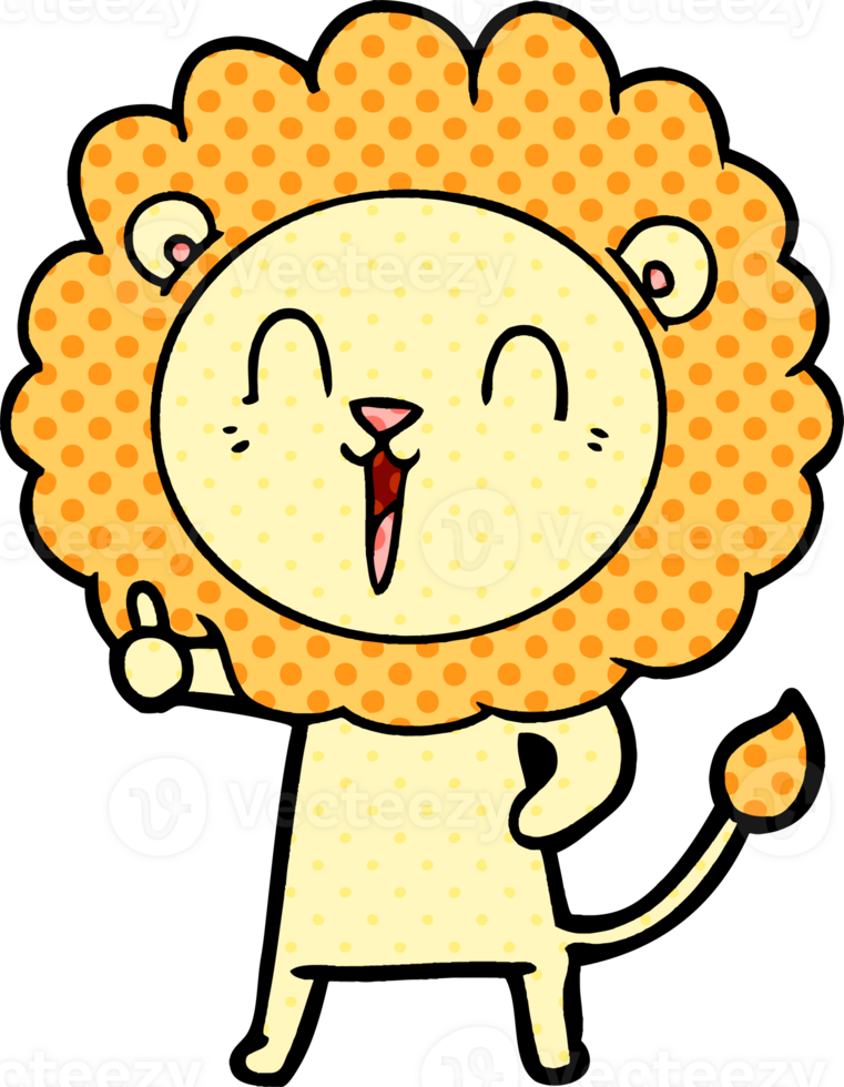 laughing lion cartoon png