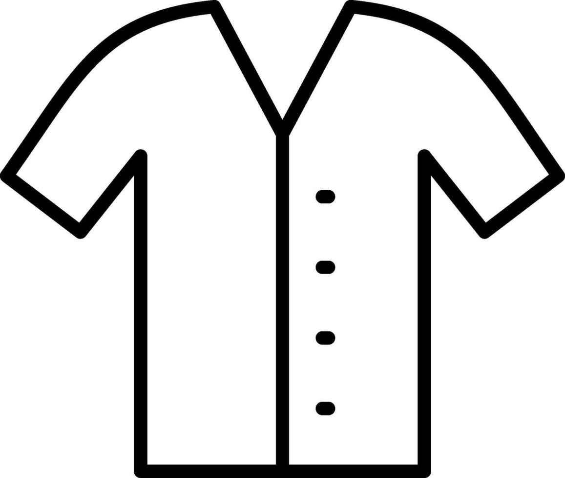 Shirt Line Icon Design vector