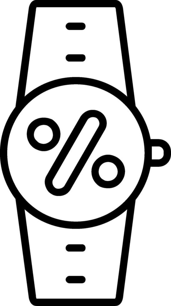 Percentage Line Icon Design vector