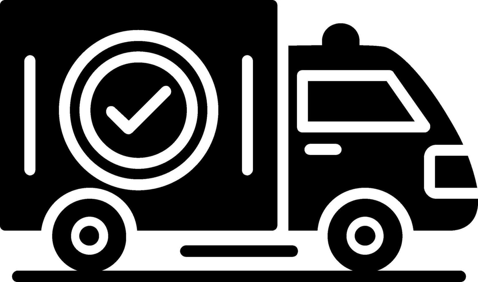 Delivery Glyph Icon Design vector