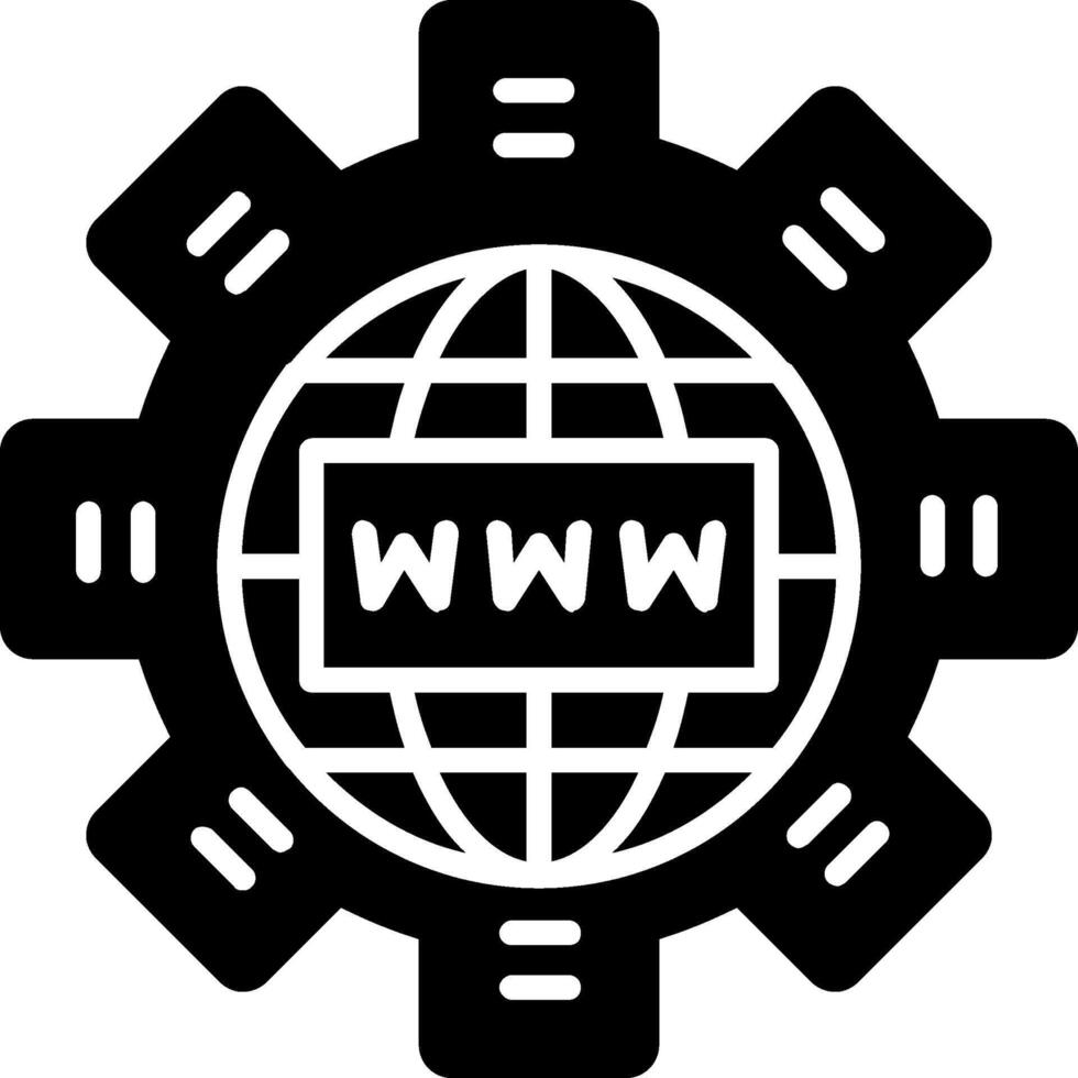 Internet Glyph Icon Design vector
