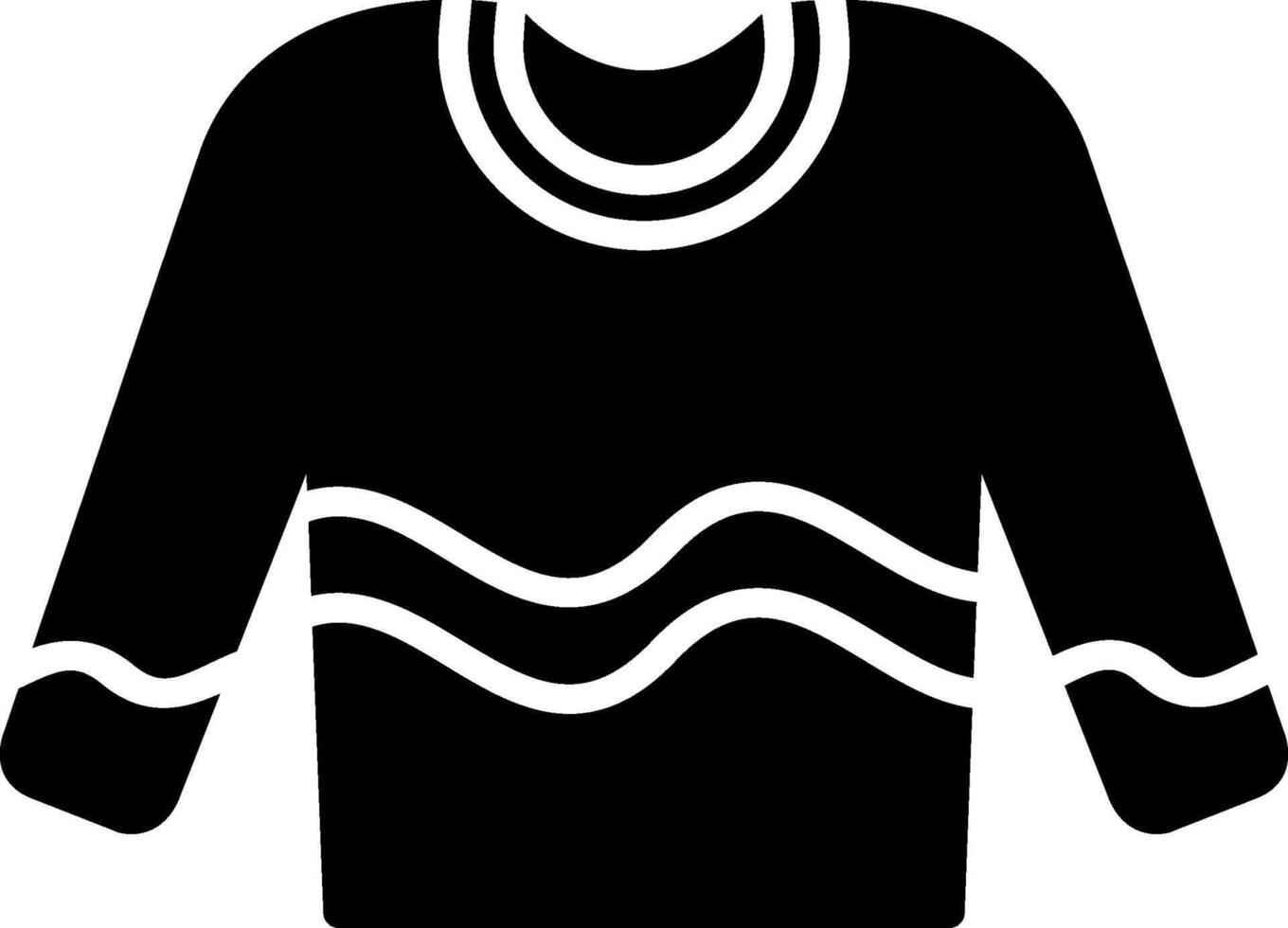 Jumper Glyph Icon Design vector
