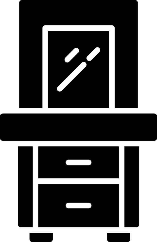 Dresser Glyph Icon Design vector