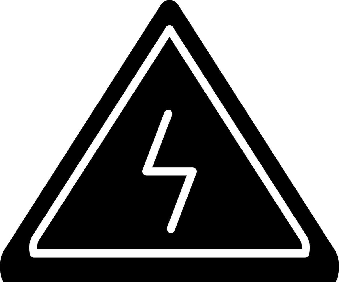 Danger Glyph Icon Design vector