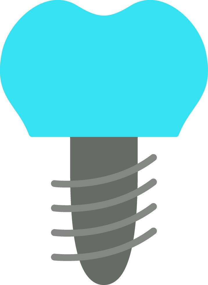Implants Flat Icon Design vector