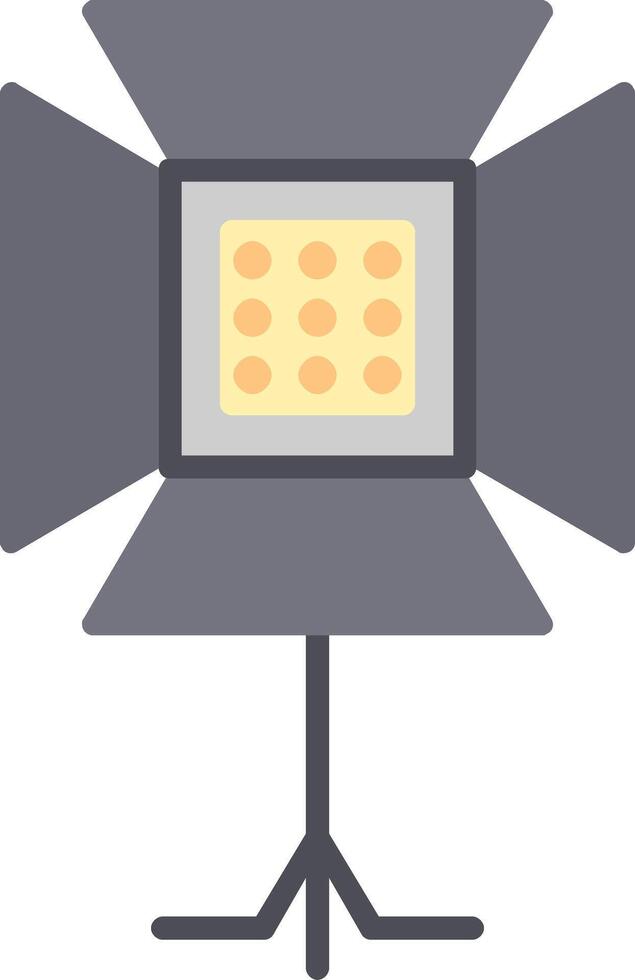 Spotlight Flat Icon Design vector