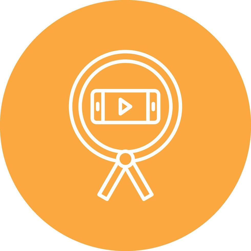 Phone Line Multi Circle Icon vector