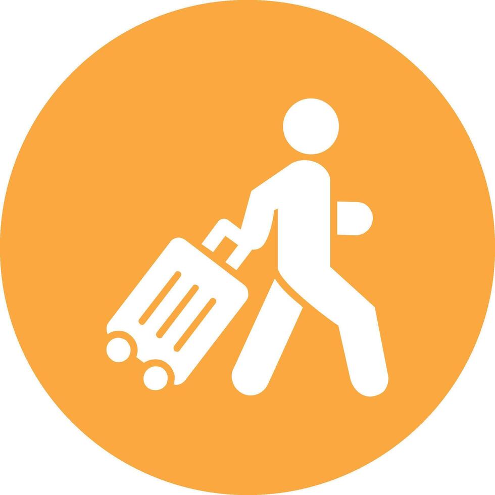 Man Glyph Multi Circle Icon vector