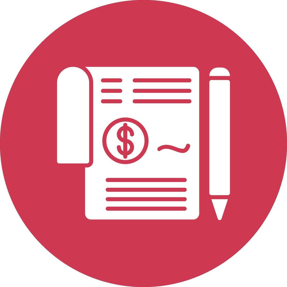 Contract Glyph Multi Circle Icon vector