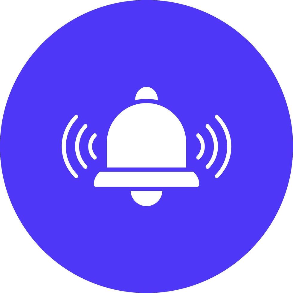 Bell Glyph Multi Circle Icon vector