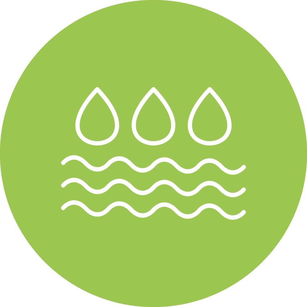 Water Line Multi Circle Icon vector