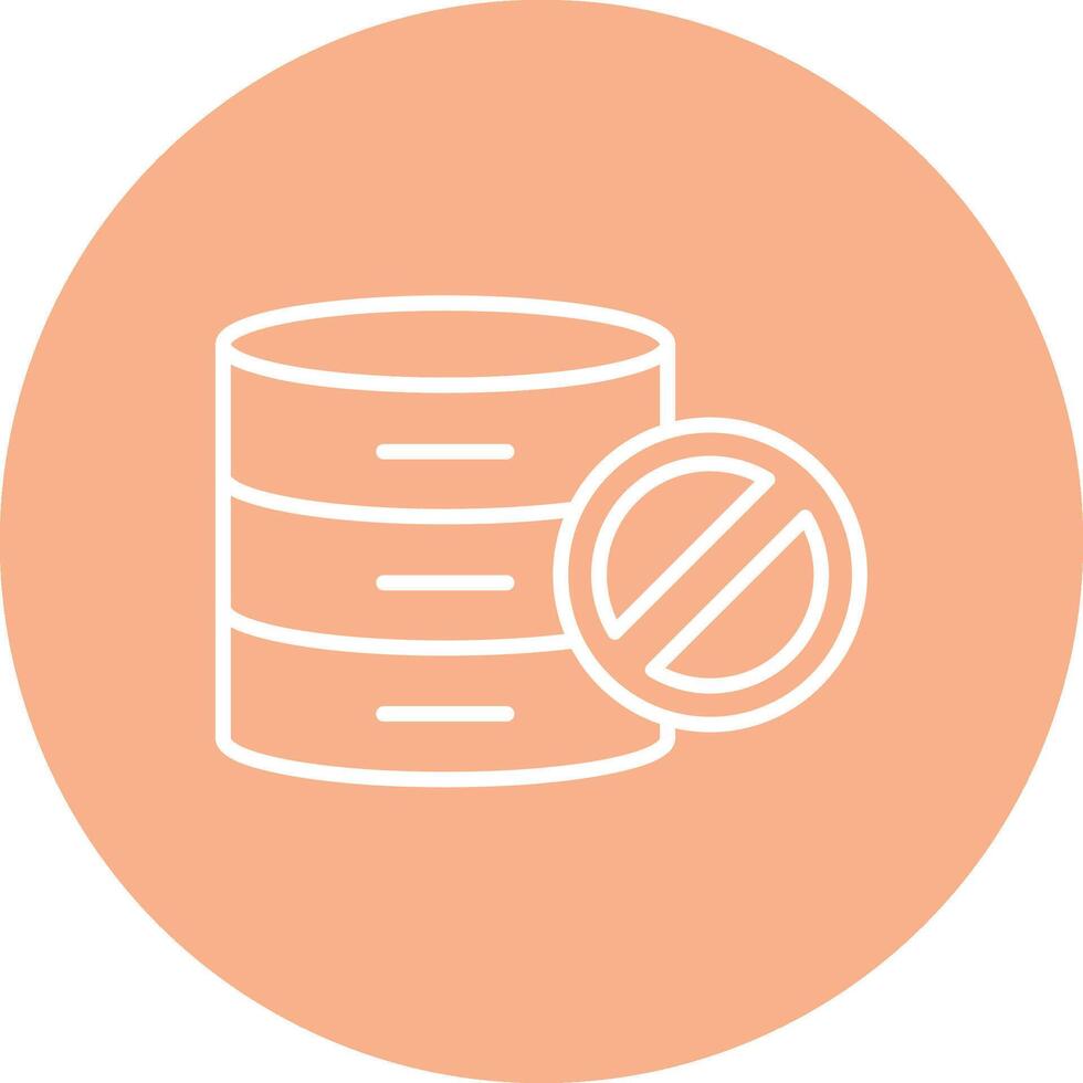 Prohibited Line Multi Circle Icon vector