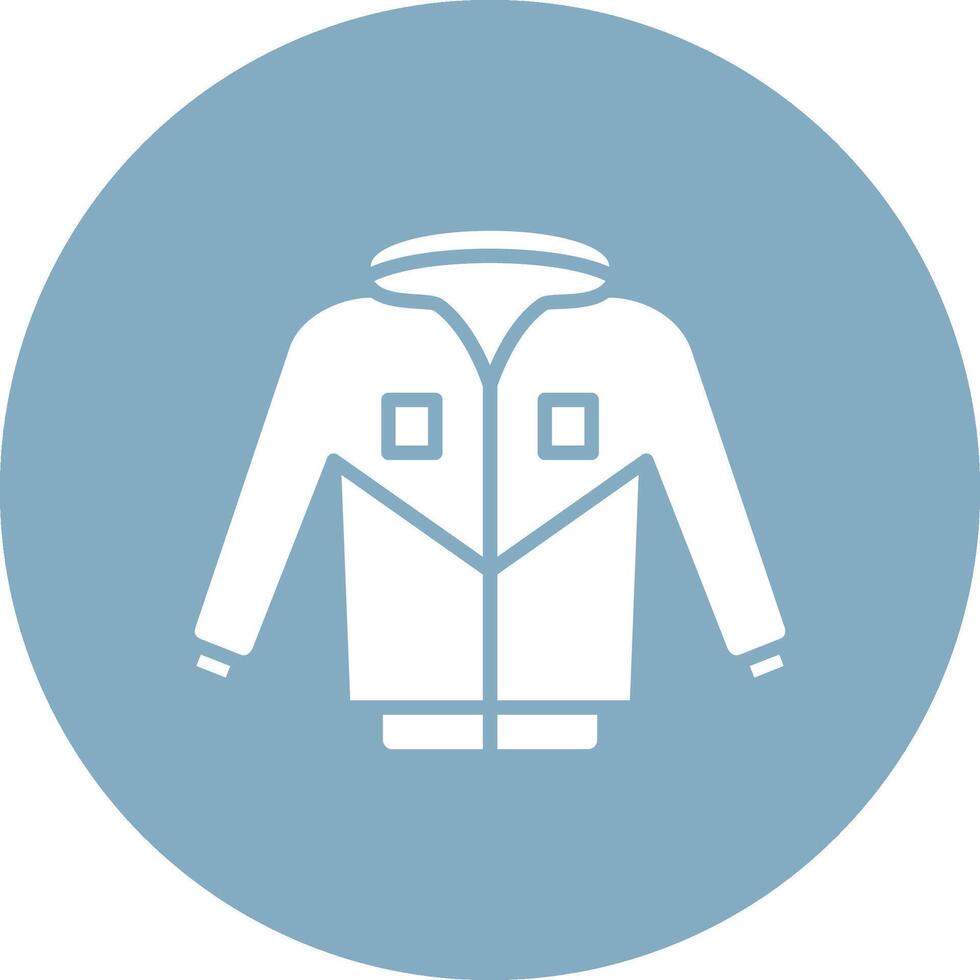 Jacket Glyph Multi Circle Icon vector