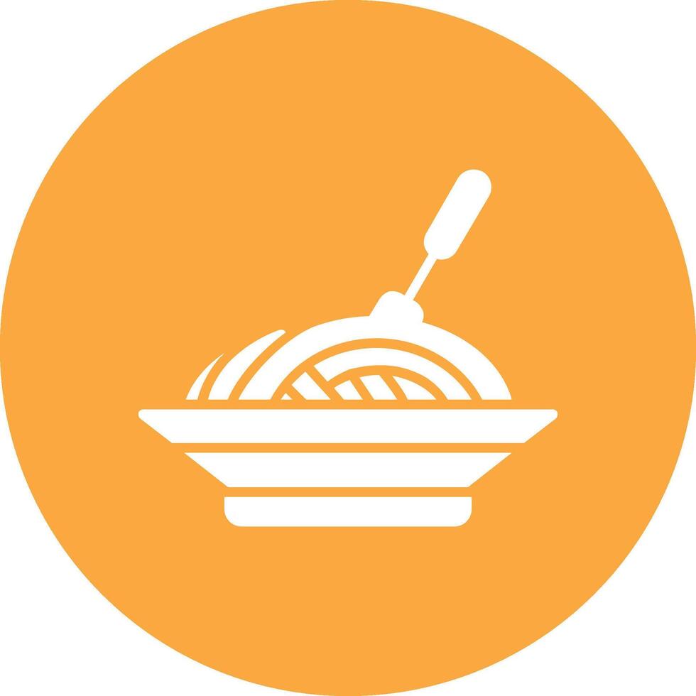 Spaghetti Glyph Multi Circle Icon vector