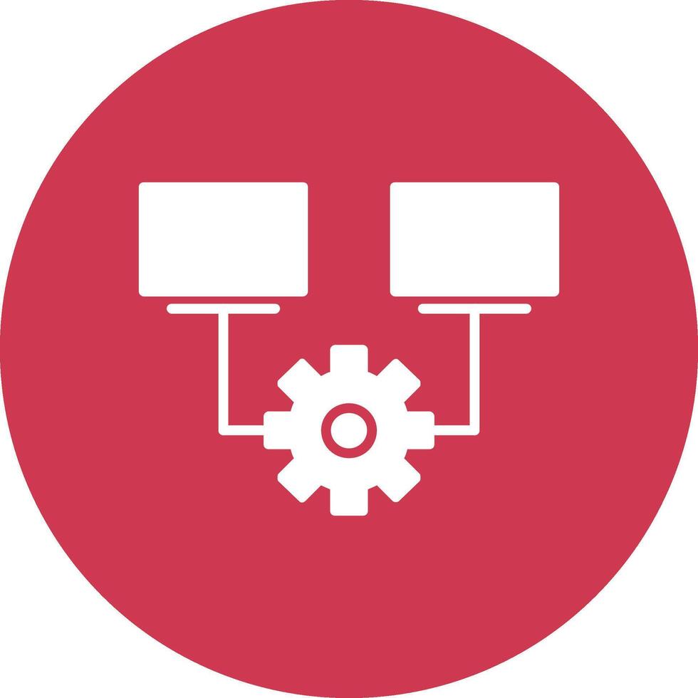 Multitask Glyph Multi Circle Icon vector