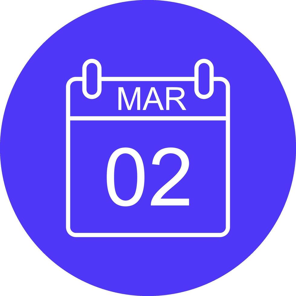 March Line Multi Circle Icon vector