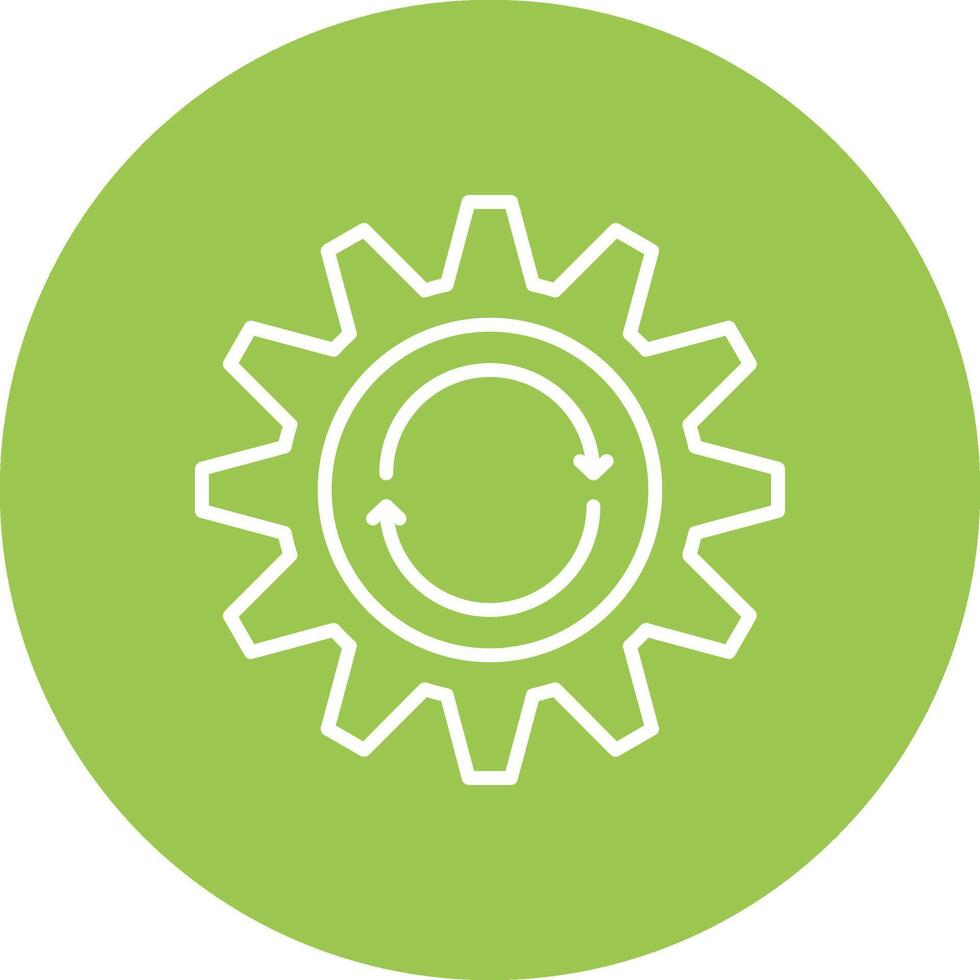 Repeat Line Multi Circle Icon vector