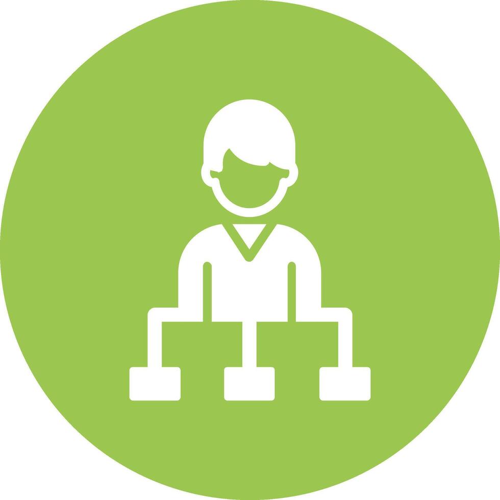 Hierarchy Glyph Multi Circle Icon vector