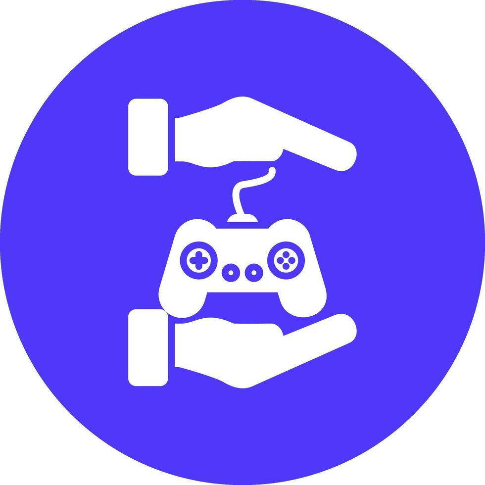 Teamwork Glyph Multi Circle Icon vector