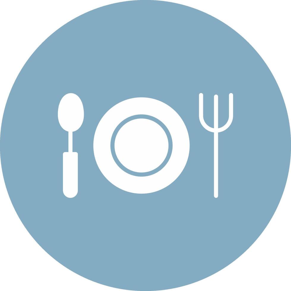 Plates Glyph Multi Circle Icon vector
