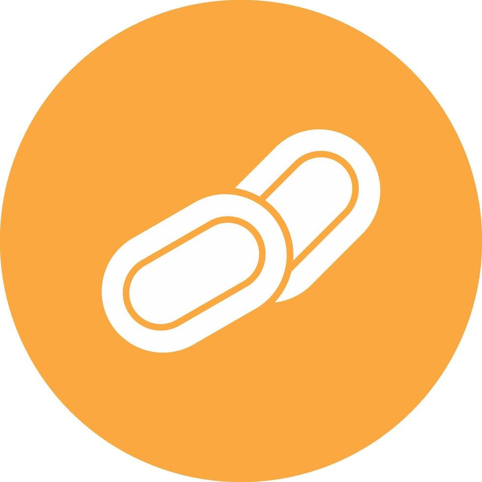 Chain Glyph Multi Circle Icon vector