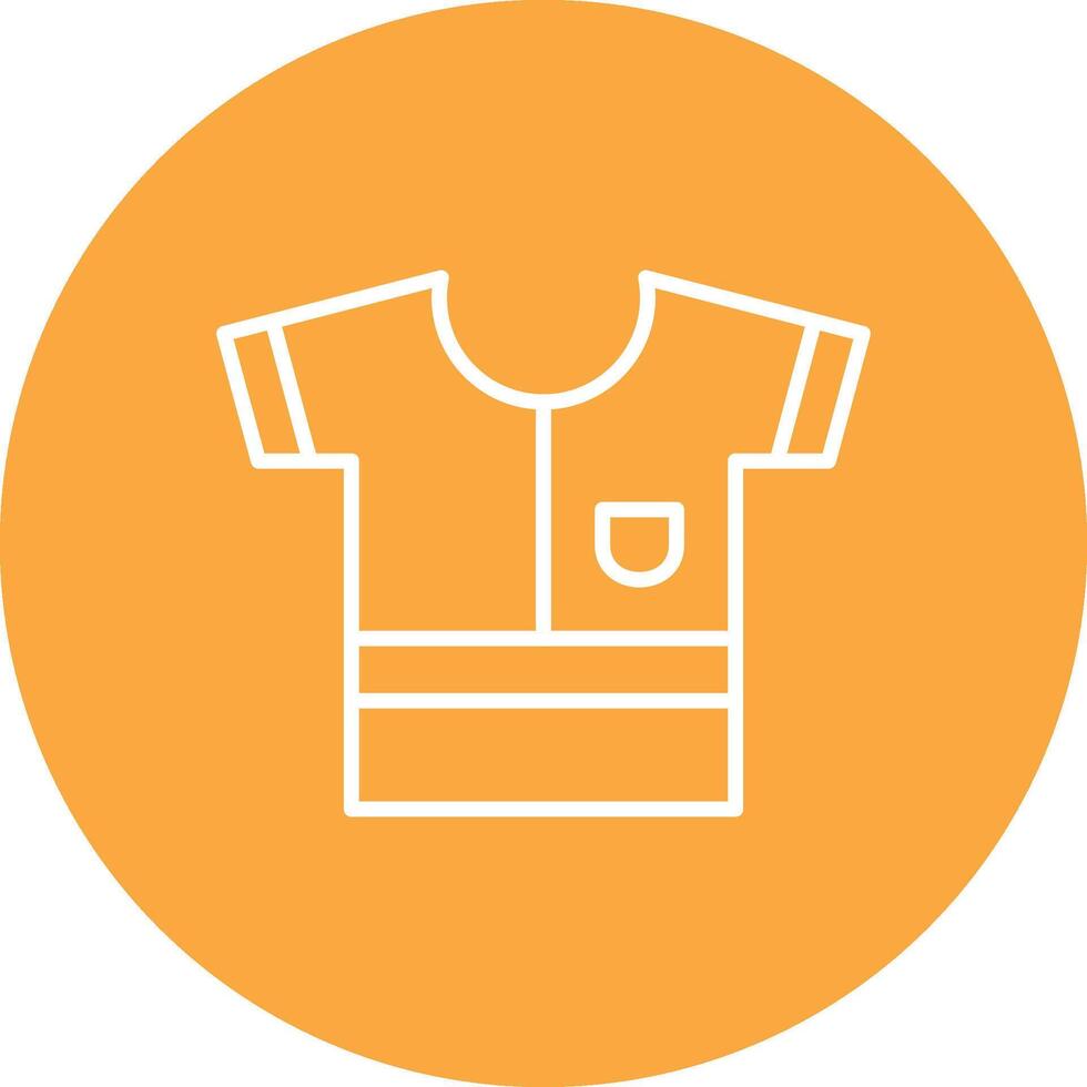Shirt Line Multi Circle Icon vector