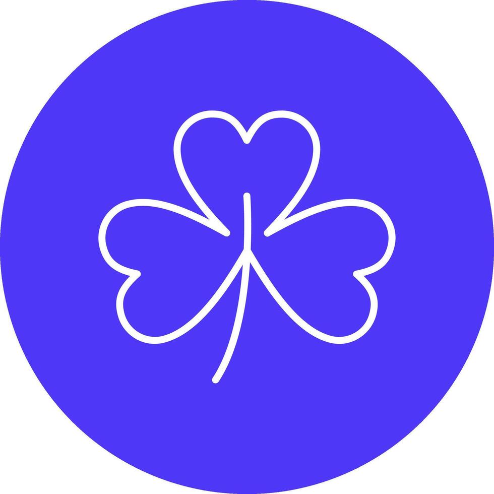 Clover Line Multi Circle Icon vector
