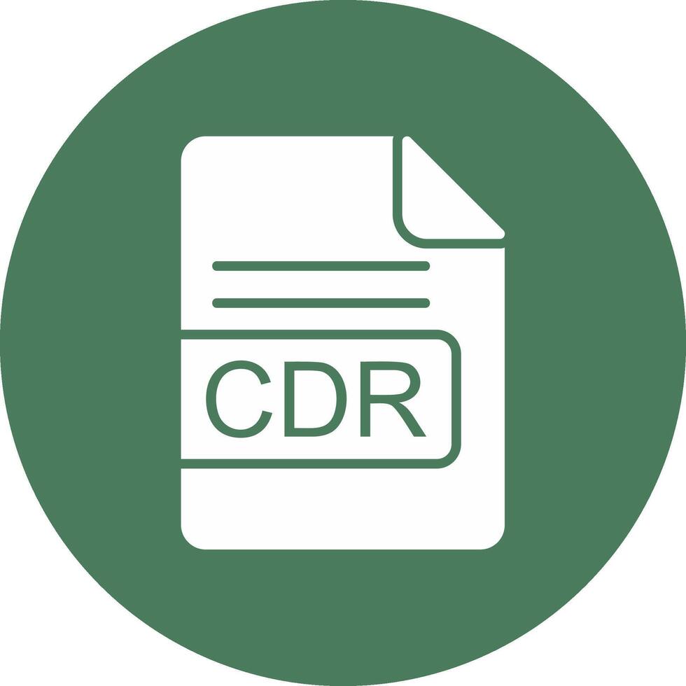 cdr archivo formato glifo multi circulo icono vector