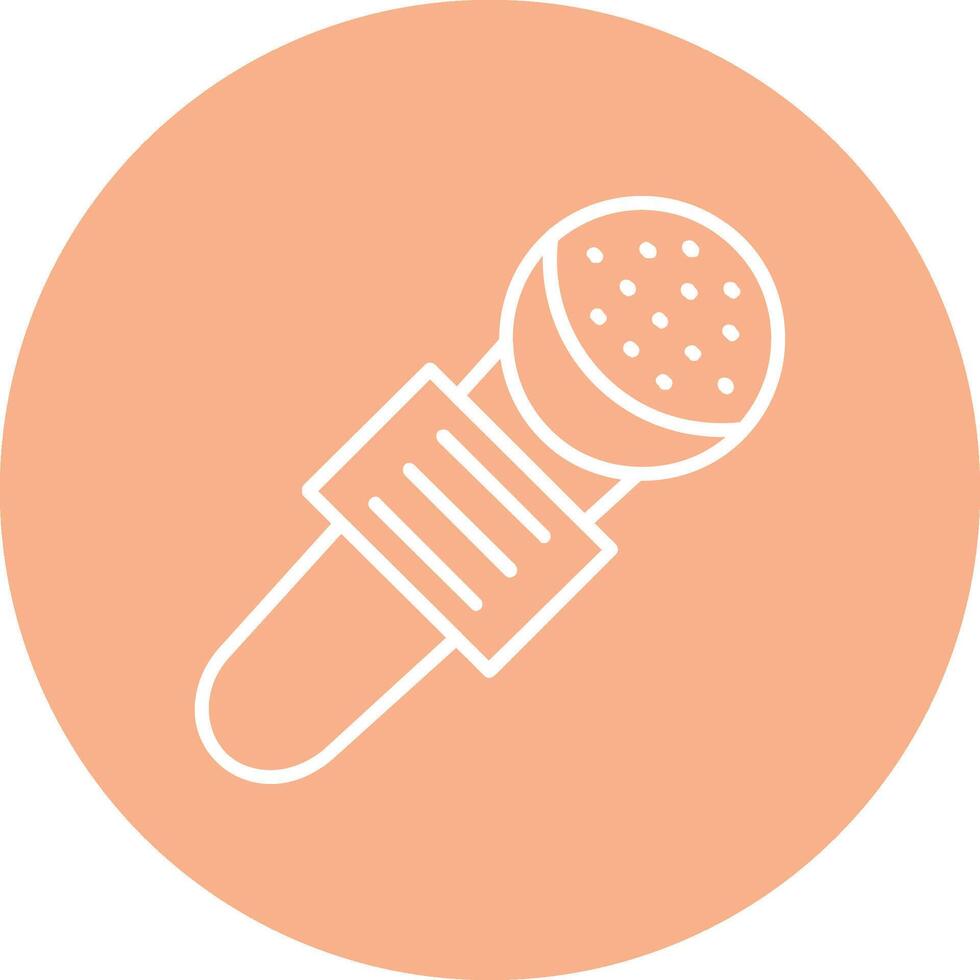 Mic Line Multi Circle Icon vector