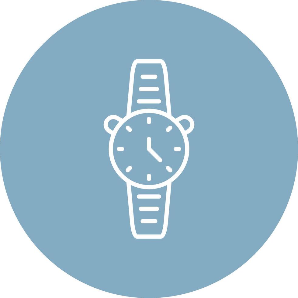 reloj línea multi circulo icono vector