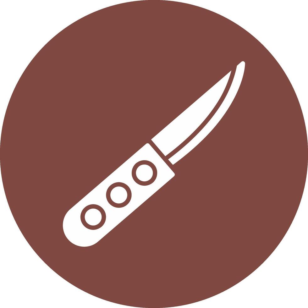 cuchillo glifo multi circulo icono vector