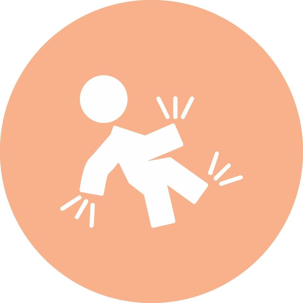 Accident Glyph Multi Circle Icon vector