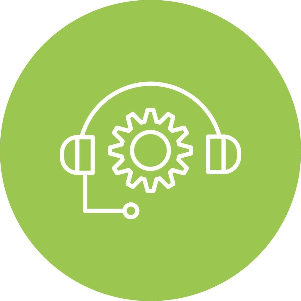 Support Line Multi Circle Icon vector