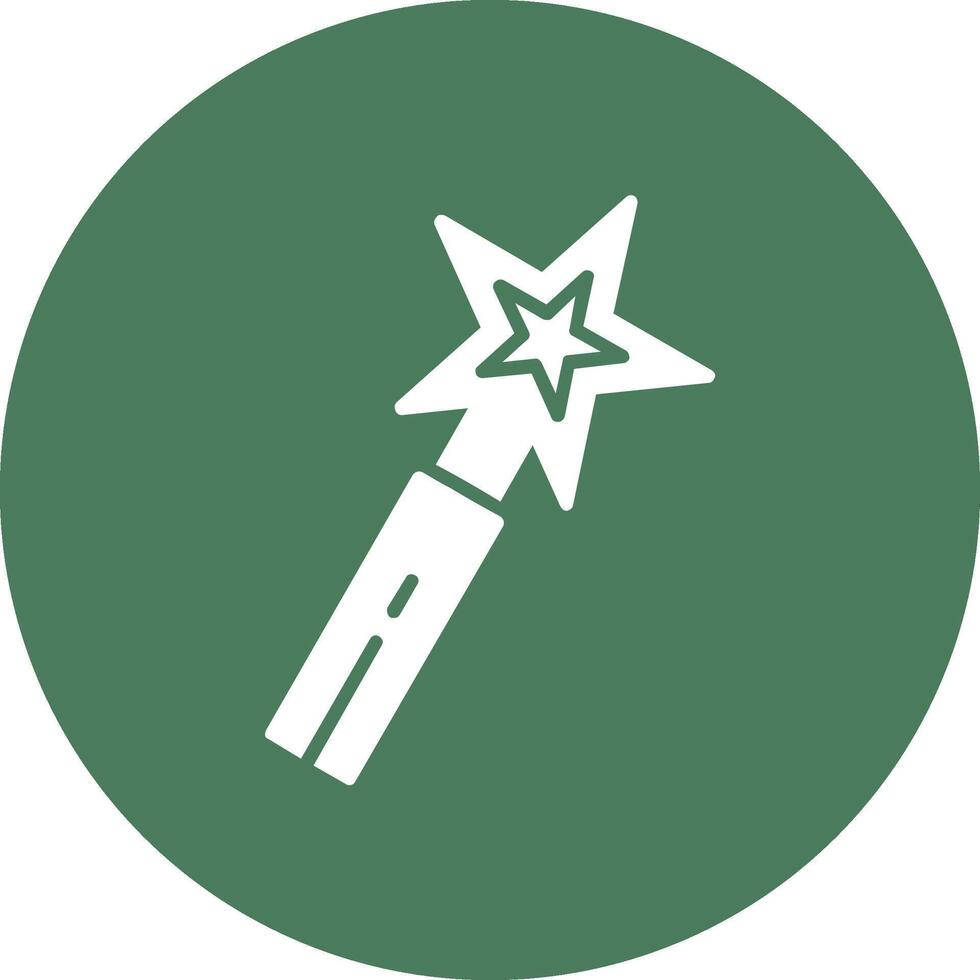 Magic Wand Glyph Multi Circle Icon vector