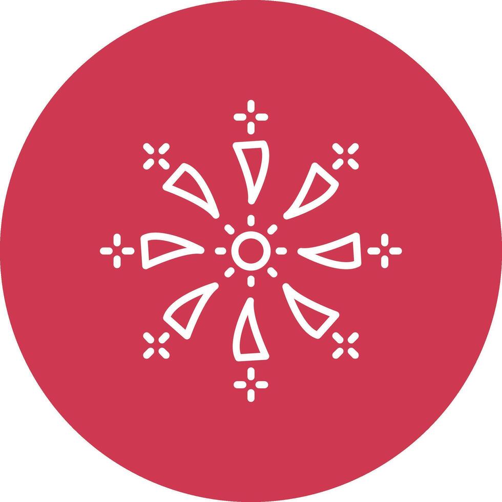 Firework Line Multi Circle Icon vector